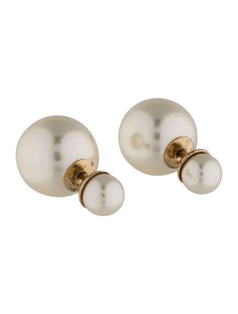 dior double pearl earrings buy|christian mise en dior earrings.